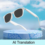 AI Smart Translation Sunglasses with Bluetooth & UV Protection