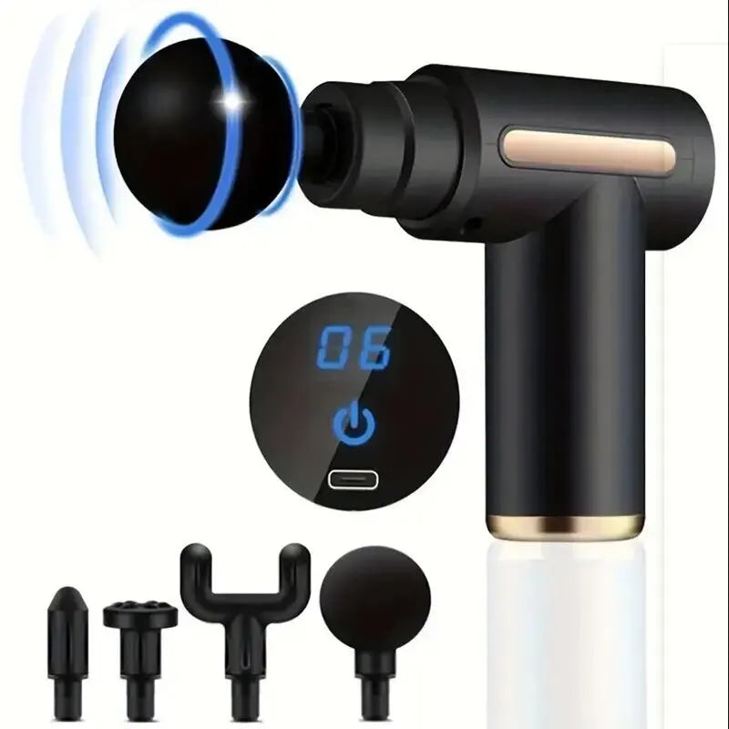 Mini Muscle Massage Gun – Portable Deep Tissue Massager for Back, Neck & Legs