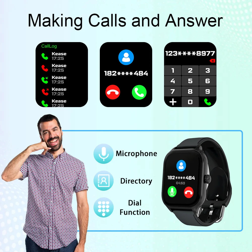 LAXASFIT H9/H6 Smartwatch – Call, Track, Monitor