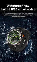 5ATM Waterproof Smartwatch for Men – GPS, Heart Rate, Bluetooth Calls