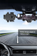 SEAMETAL 360° Rotatable Car Phone Holder – Universal Rearview Mirror Clip for GPS Navigation
