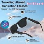 AI Smart Translation Sunglasses with Bluetooth & UV Protection