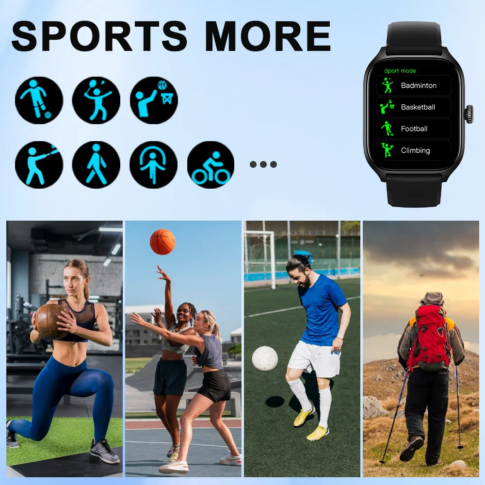 LAXASFIT H9/H6 Smartwatch – Call, Track, Monitor