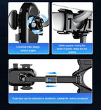 SEAMETAL 360° Rotatable Car Phone Holder – Universal Rearview Mirror Clip for GPS Navigation