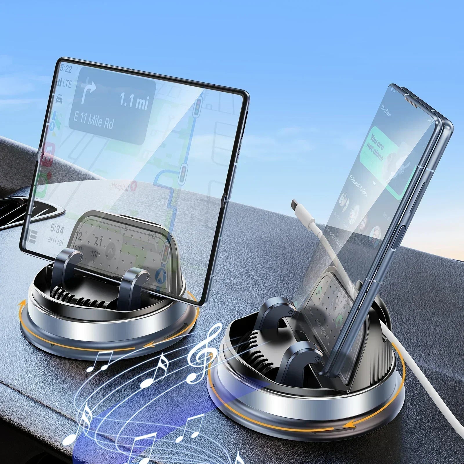 360° Rotatable Car Phone Mount - Compatible with Advance phones