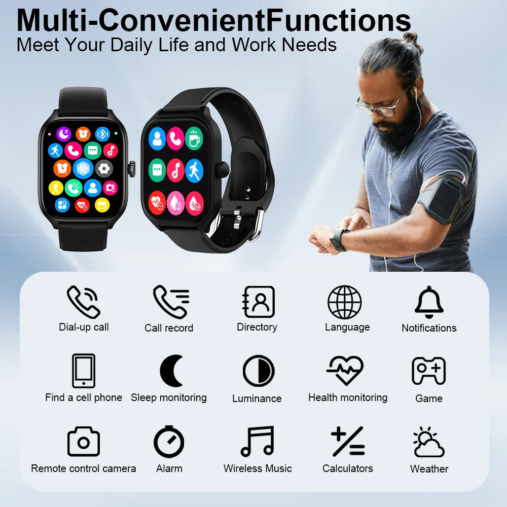 LAXASFIT H9/H6 Smartwatch – Call, Track, Monitor