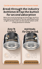 Mini Magnetic Phone Holder – Double-Sided Suction Cup for iPhone & Android (Foldable, Kitchen-Friendly)