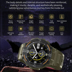 Military Smartwatch for Men – HD Screen, Heart Rate, Waterproof, BT Calls
