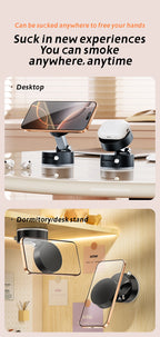 Mini Magnetic Phone Holder – Double-Sided Suction Cup for iPhone & Android (Foldable, Kitchen-Friendly)