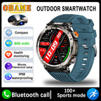 5ATM Waterproof Smartwatch for Men – GPS, Heart Rate, Bluetooth Calls