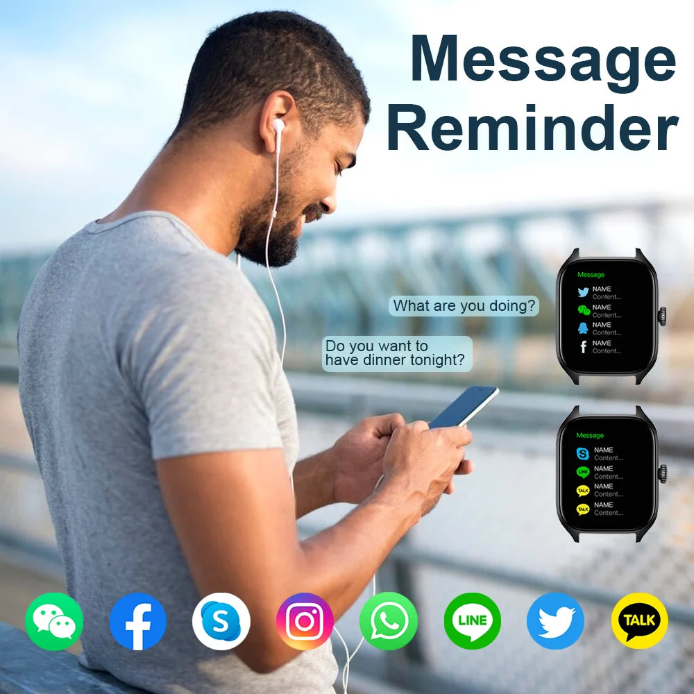 LAXASFIT H9/H6 Smartwatch – Call, Track, Monitor