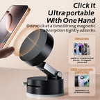 Mini Magnetic Phone Holder – Double-Sided Suction Cup for iPhone & Android (Foldable, Kitchen-Friendly)