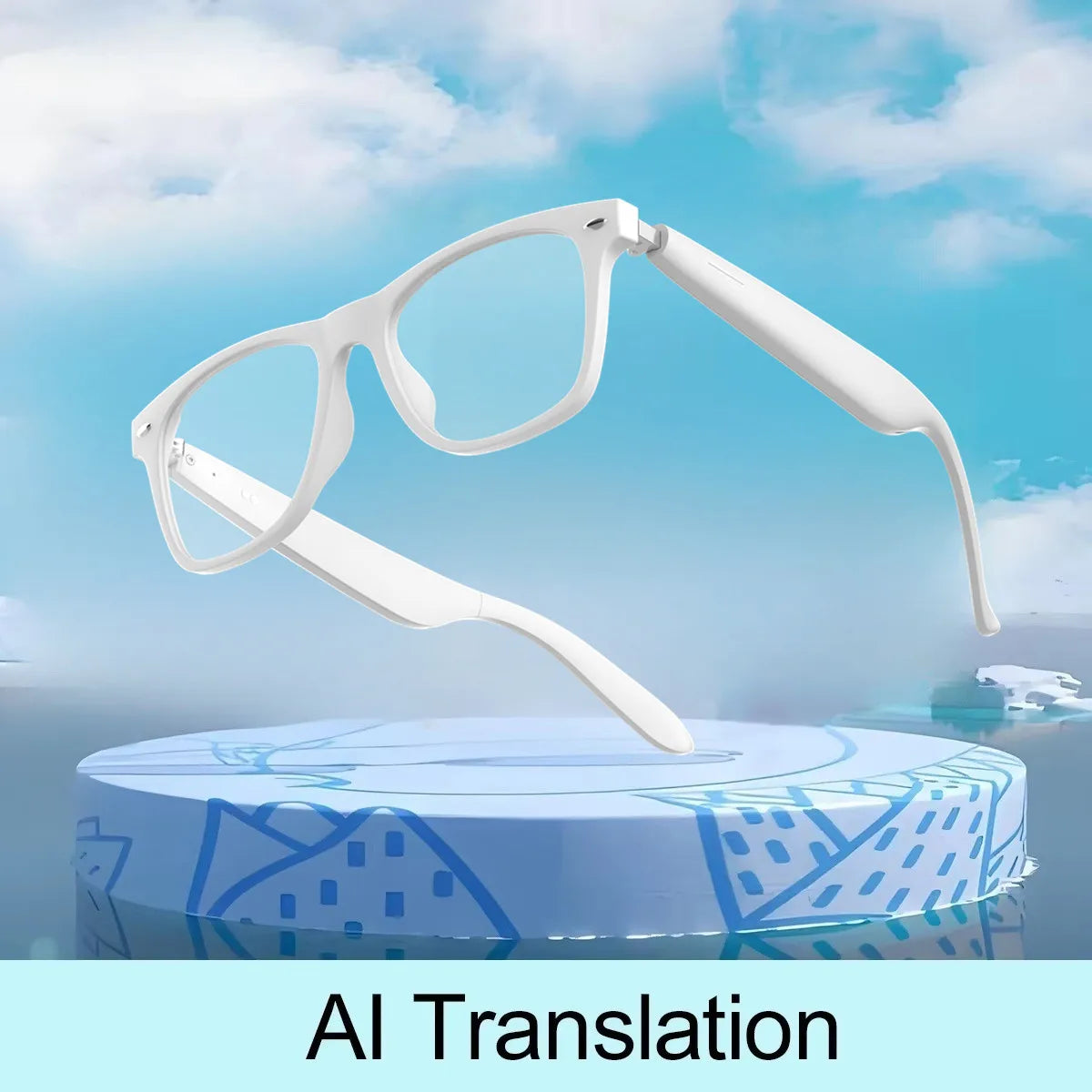 AI Smart Translation Sunglasses with Bluetooth & UV Protection